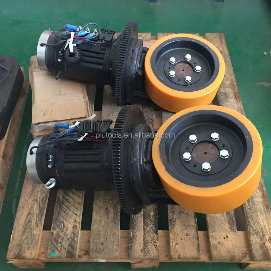 Plutools Automatic Fork Lift Drive Motors 24V with Encoder, Work with Roboteq Controller