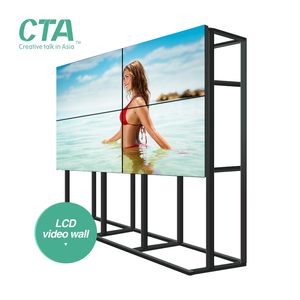 Sexy lcd video wall full HD for indoor advertising