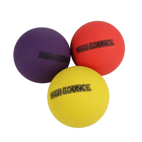Manufacturer Custom Imprint Single Color High Bouncy Rubber Ball Toy