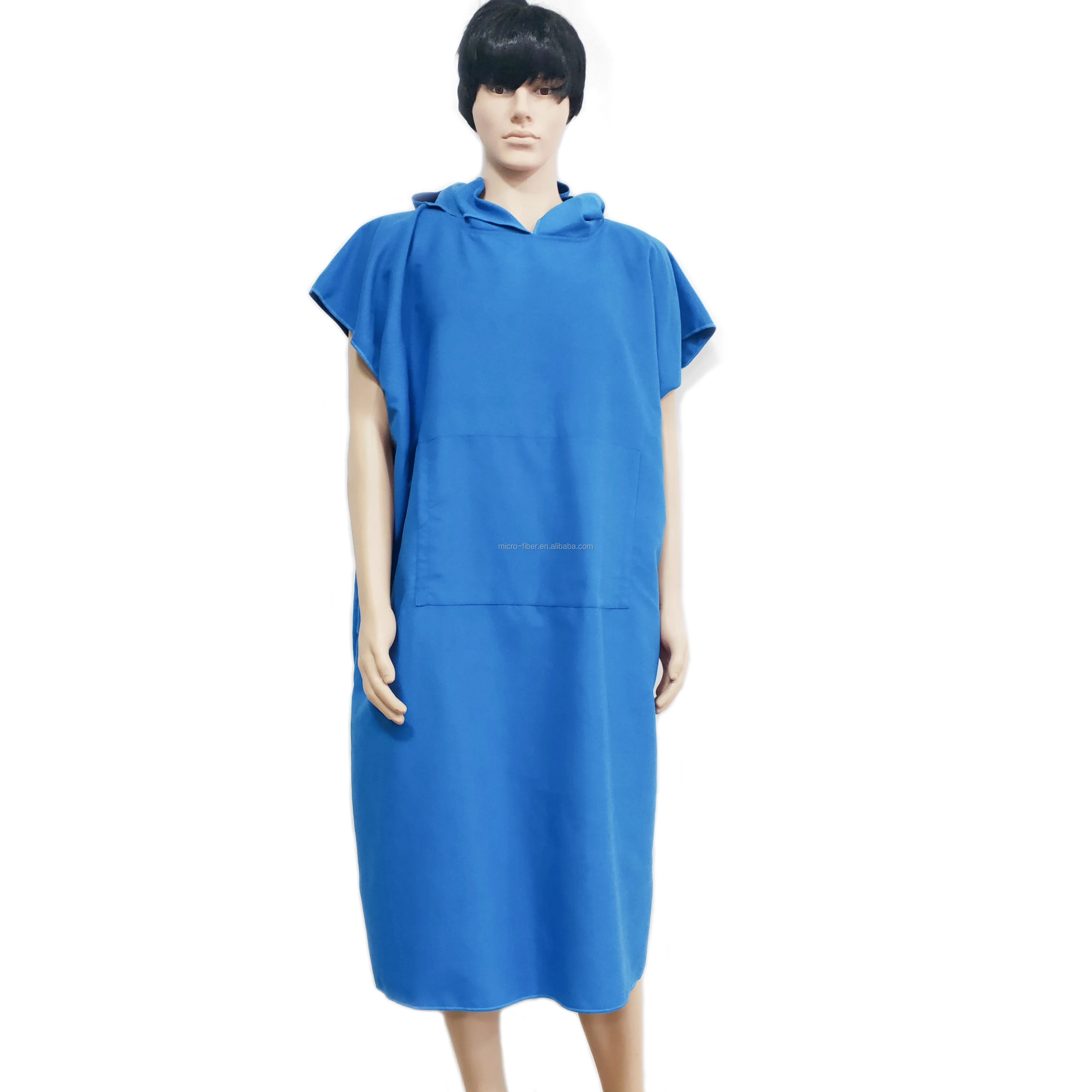 Суперсухое пляжное банное полотенце из микрофибры для плавания пончо с капюшоном взрослых