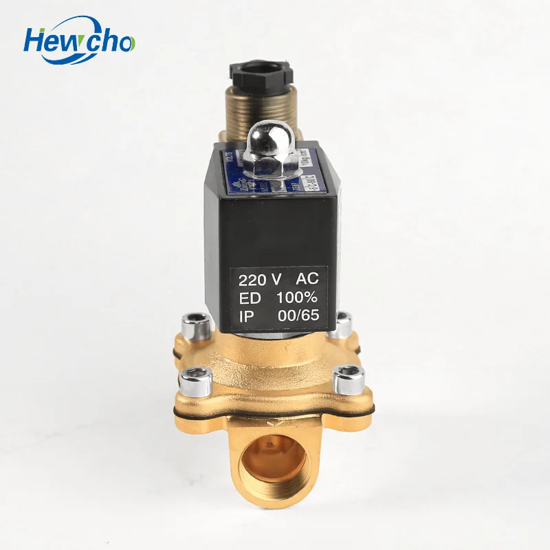 Электрический водяной электромагнитный клапан 2W160-10, 3/8 дюйма, 10 мм, с отверстием переменного тока 220 В/230 В