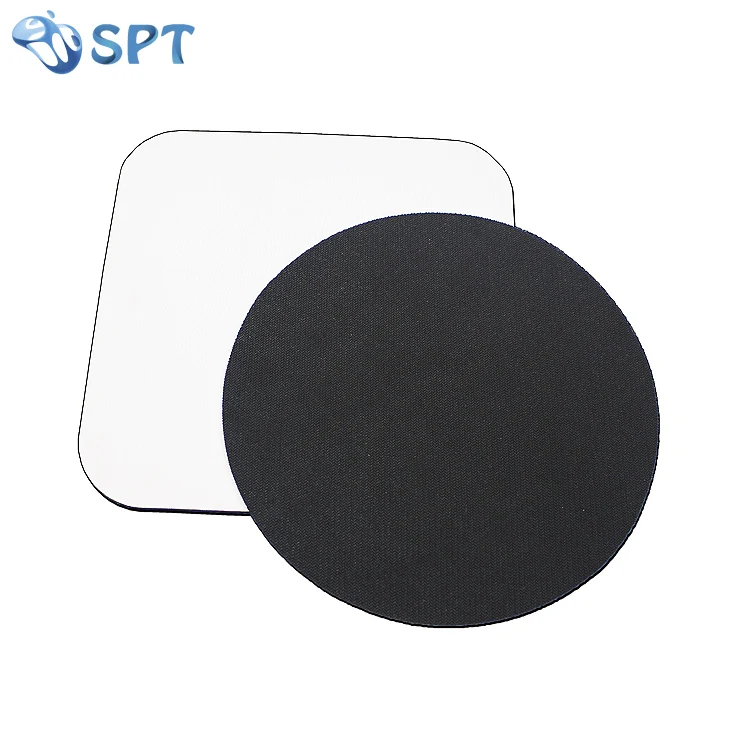 Custom sublimation blank mouse pad rubber mousepad printing white mouse pad round blank mousepad for sublimation