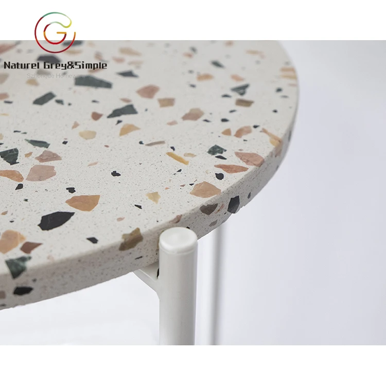 Terrazzo Waterstone Design Living Tea Table Top Terrazzo Table Top