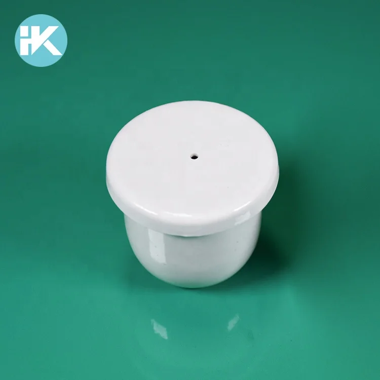 Высокое качество Huke оптовая индивидуальные керамические Лабораторный фарфор тигли низкой формы с крышкой