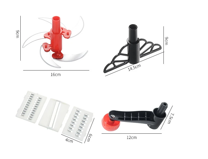 
Manual fruit and vegetable chopper, meat grinder, food processor 