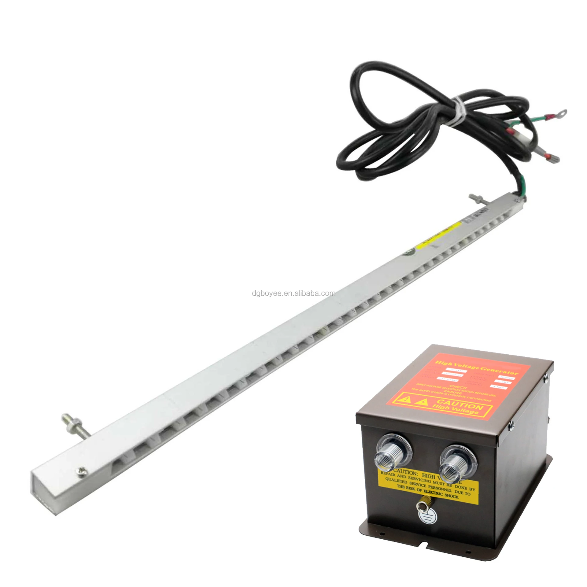 Customized ionized wind stick flute static elimination rod, suitable for high speed slitting machine, flexo printing machine