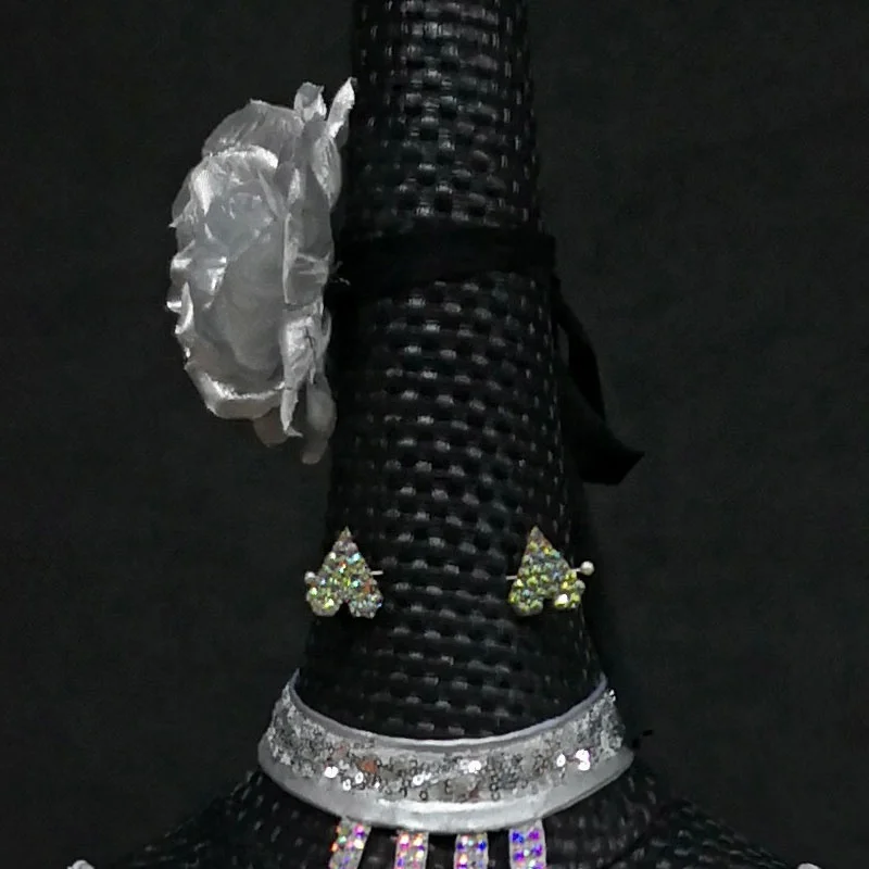 
Haute couture silver shining tassel latin dance dress latin dance costume 