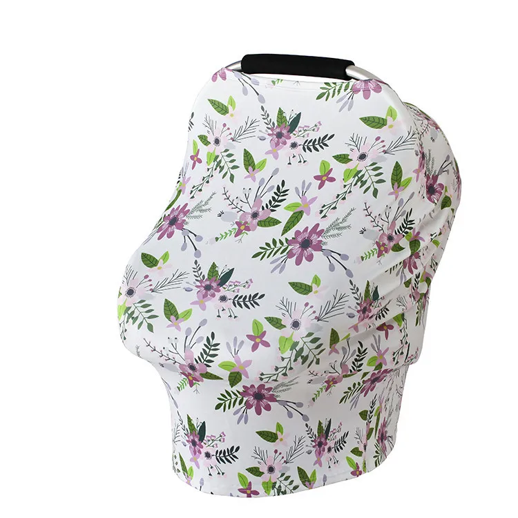 Portable Baby Car Seat Cover Rayon Baby Breast Feeding Nursing Cover