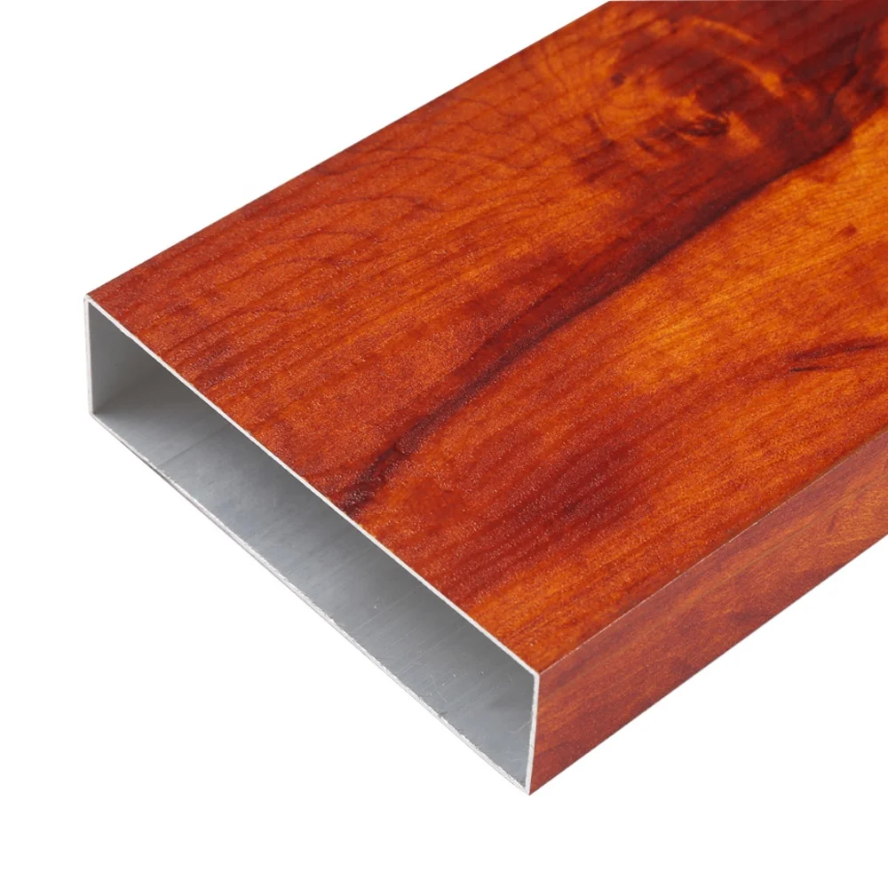 Wood color low price aluminum profile for aluinumn sliding doors philippines