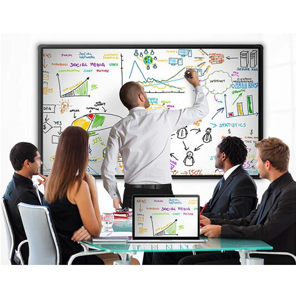 
For Education equipment 65 inch multi touch interactive flat panel all in one PC display 