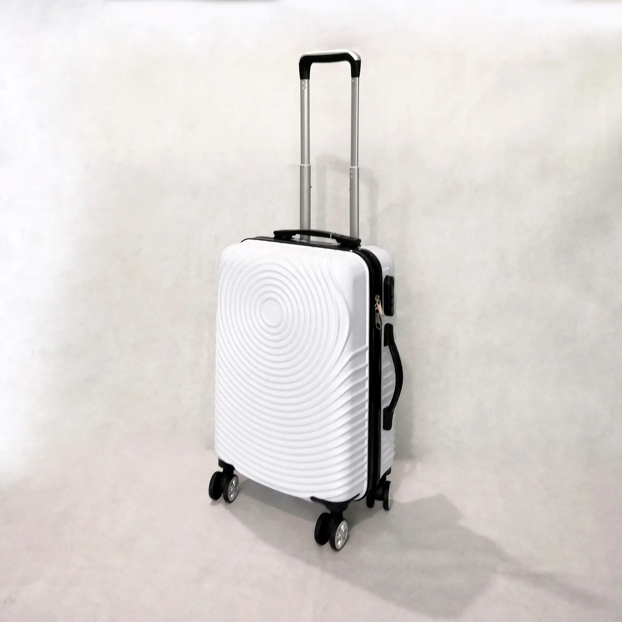 Kids hard shell trolley luggage cheap zipper luggage