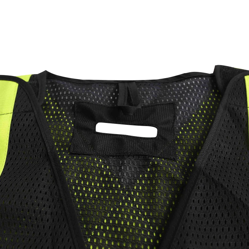Черная серия ANSI класс 2 защитный жилет из ткани безопасности Hi Viz