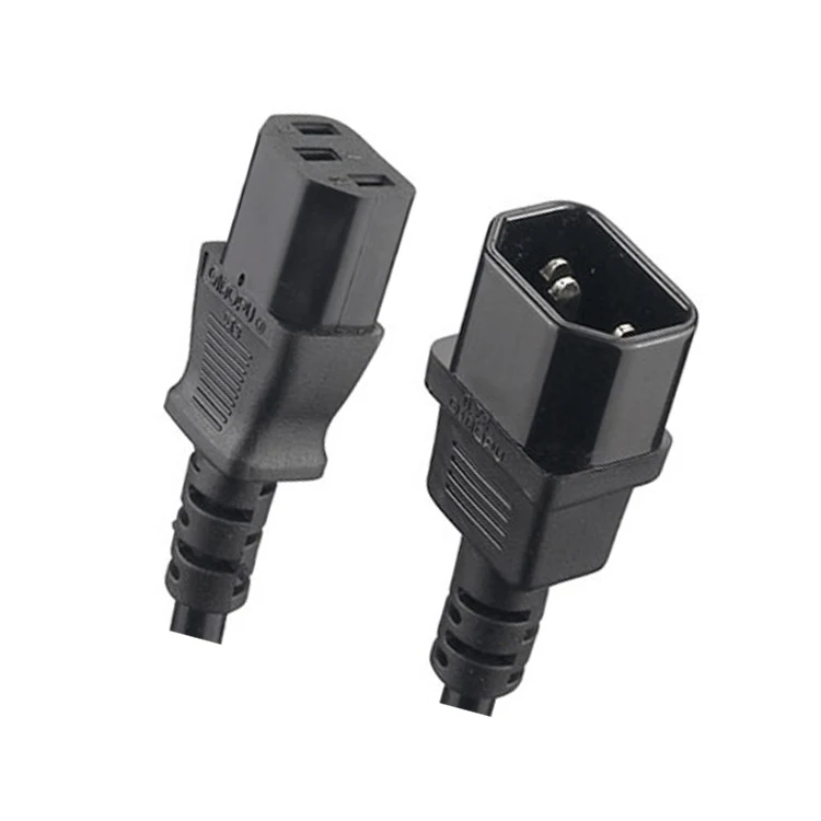 Нам Европейский VDE утверждение IEC 60320 C13 к C14 разъем питания компьютера Электрический провод, кабель мужчина удлинитель