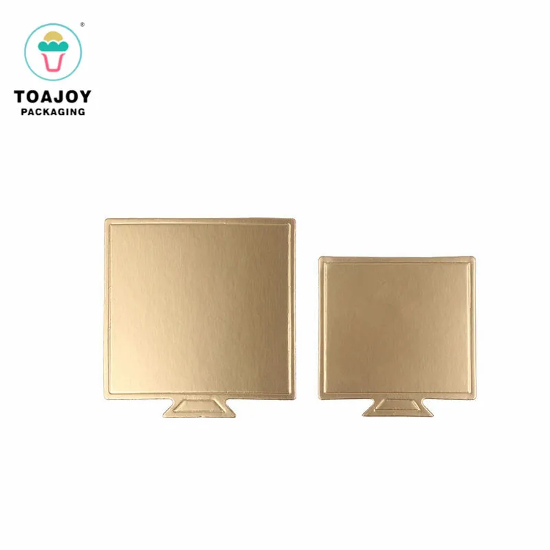 FDA/SGS/FCS сертификации золото картонная основа прямоугольник бумаги торт Совета