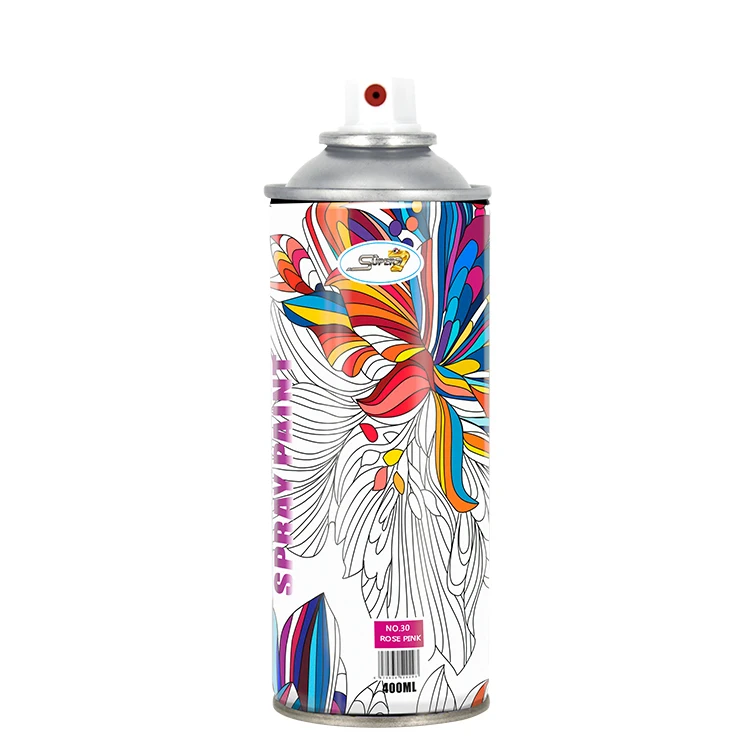 Super 7 Rose Pink light Water soluble Fast drying and solvent resistant Spray Paint