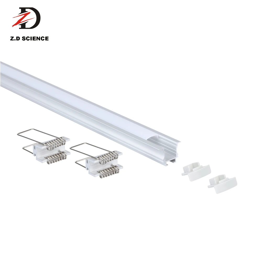 T-Profile Ultra Slim Recessed LED Linear Light ,  Aluminum Profile With LED Strip Light Wall Recessed Mounting