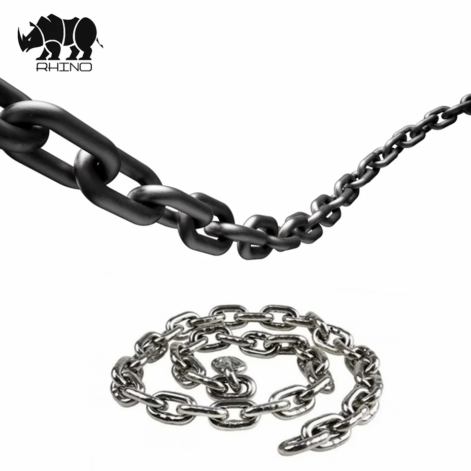 Chinese Manufacturer Plain Galvanizing DIN 766 Short Link Iron Chain Open Link Chains