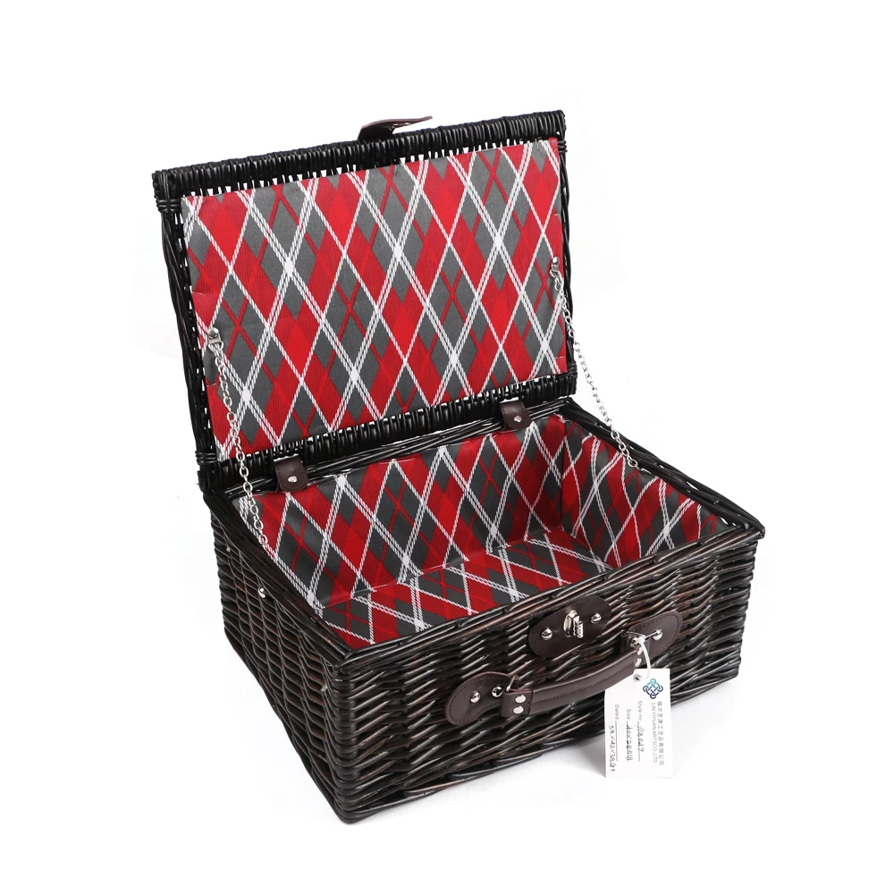 
Large Garden Insulated Wine Storage Cooler Bag Folding Picnic Basket 