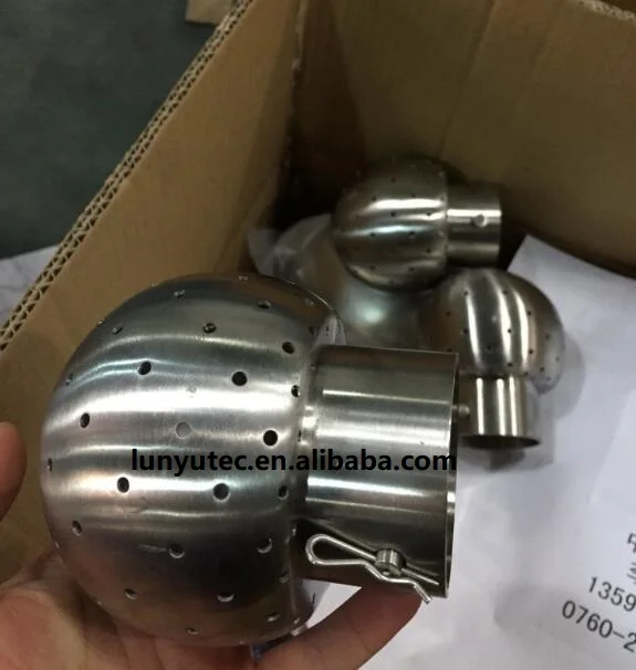  Stainless Steel Sanitary Fixed Spray Cleaning Ball For CIP