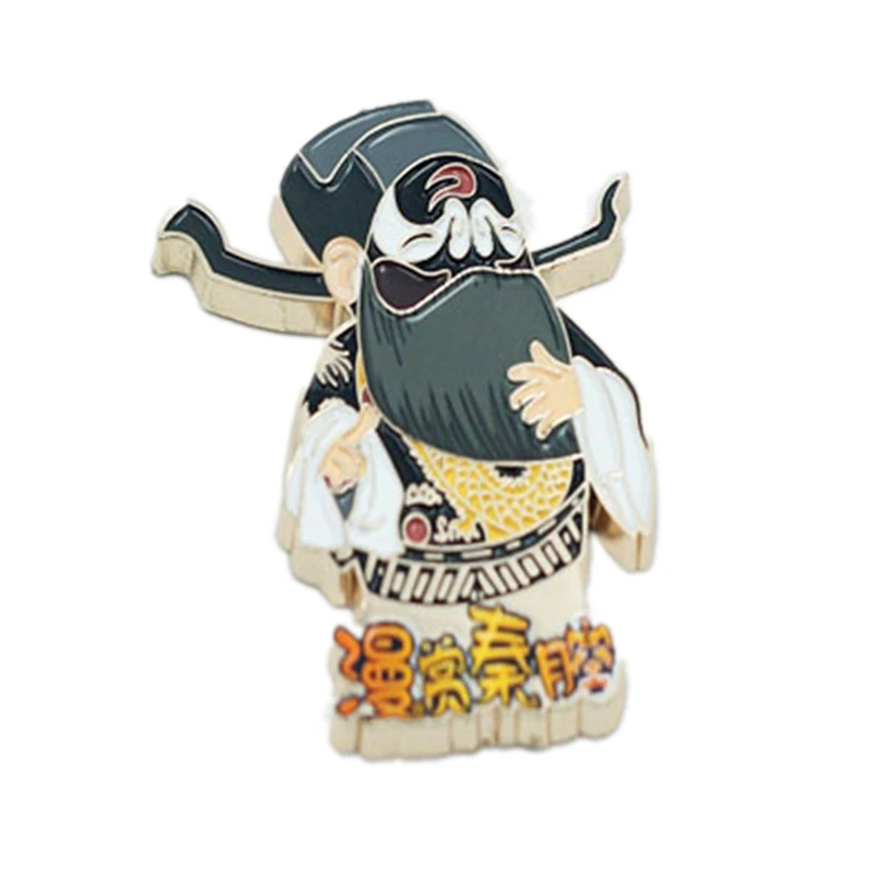 Пользовательские Пекинская опера металлические магнитики для холодильника Металл Туризм сувениры