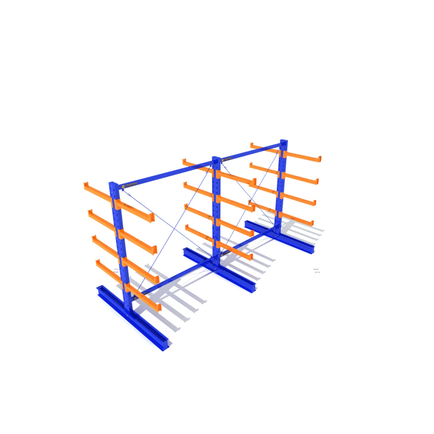 Усиленные консольные стеллажи для складского хранения