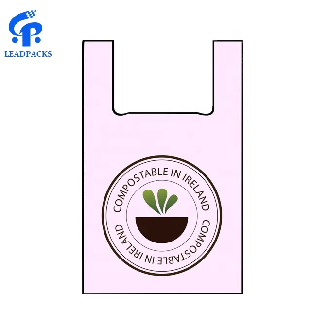Biodegradable EPI/D2W/P-Life/кукурузный крахмал Пользовательские печати Футболка