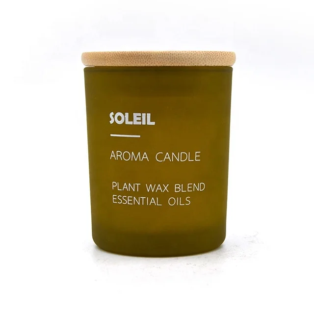 Hot selling custom fragrance black matte glass candle jar Aromatherapy scented tumbler candle