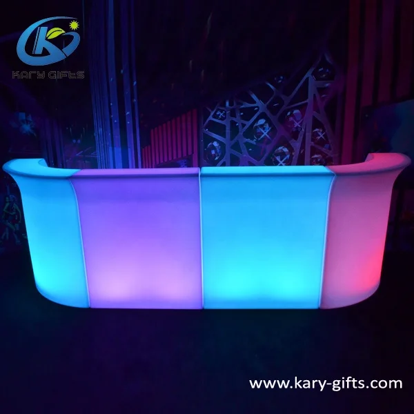 
Plastic Event Bar Night Club Modern Design LED Bar Counter 