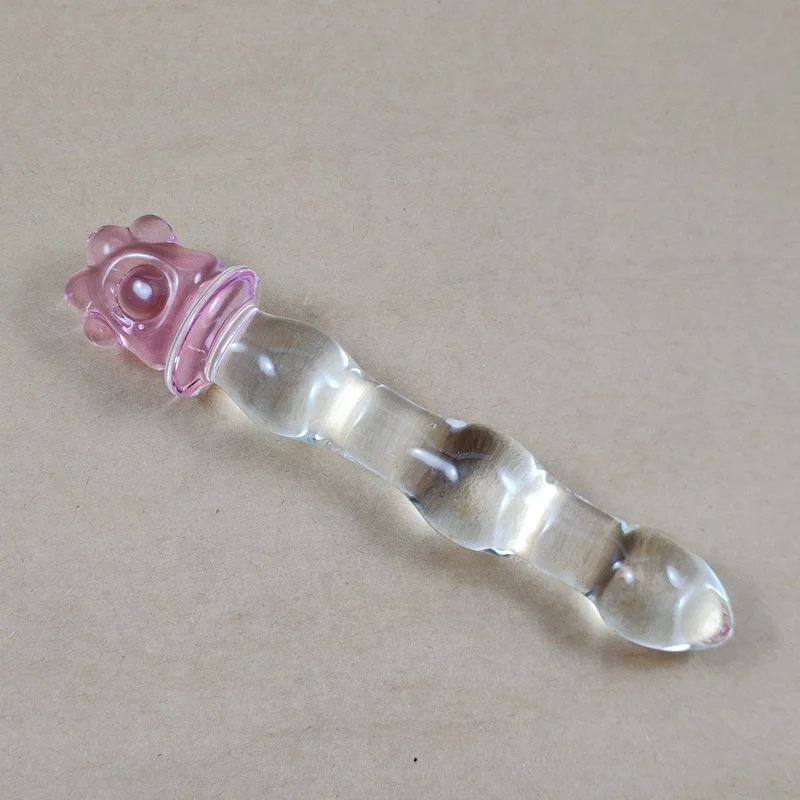 2019 Hot Sale Pink Kitty Paw Design Manufacturer of Boro Glass Material Adult Dildo Sex Toy for Adult Life