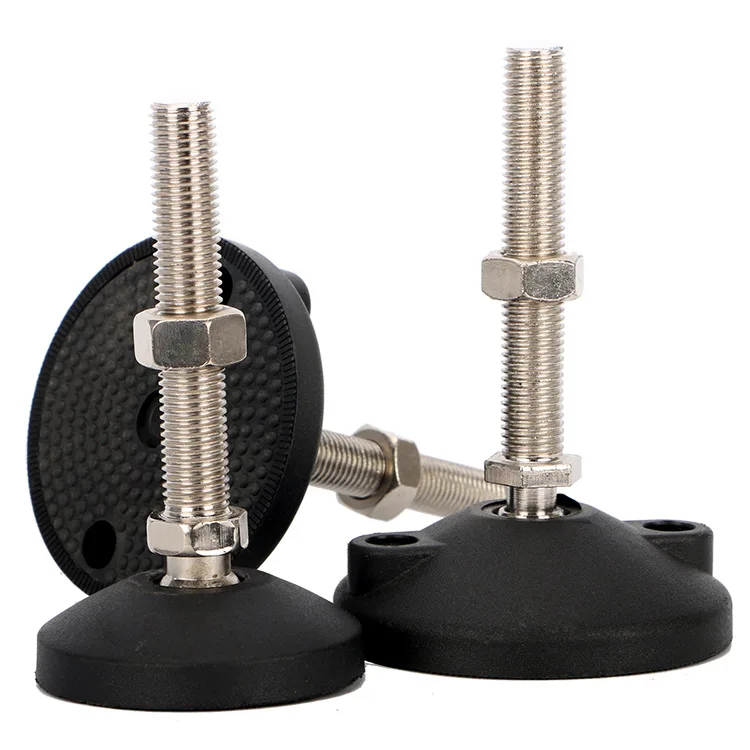 Swivel Adjustable Leg Leveler Feet Carbon Steel Self Leveling Feet