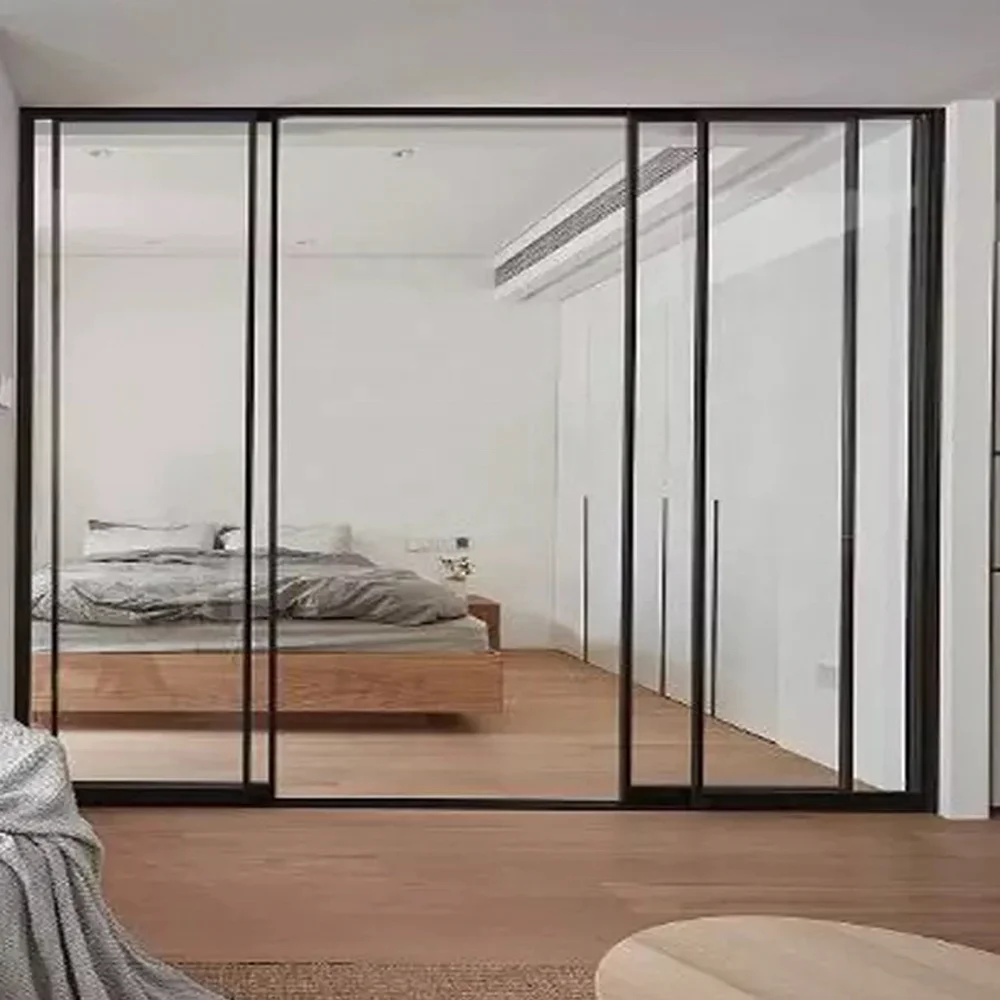 Manufacture New Wardrobe Sliding Door With Manual Door Sliding