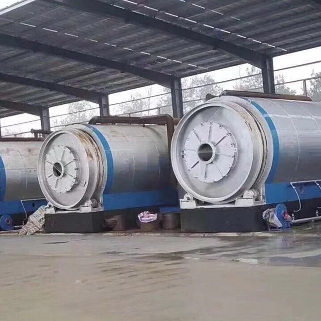 15Tons continuous pyrolysis waste for oil with auto-feeder and carbon discharger