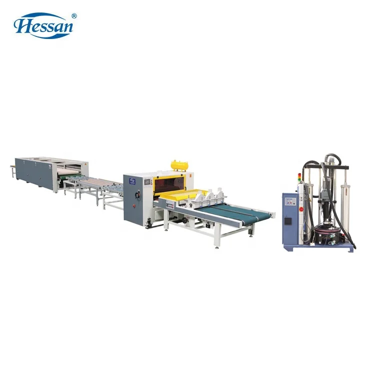Hessan aluminium Honeycomb Production Line/PUR glue  Panel Draping/ plywood hydraulic melamine lamination hot press machine