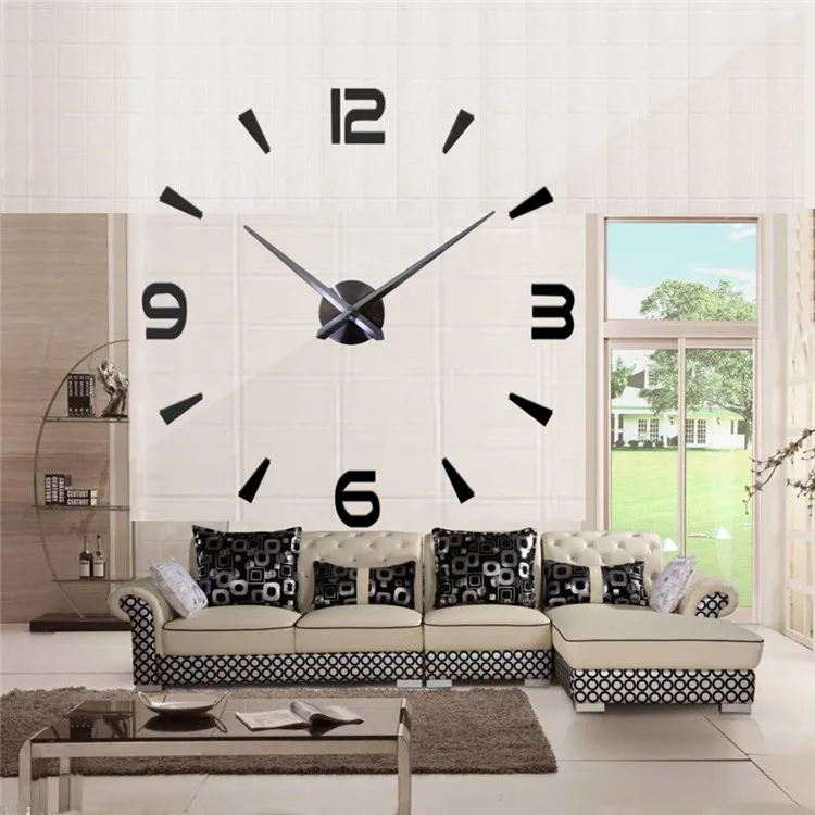 
2020 new fashion favorable price diy large wall clock 3d 