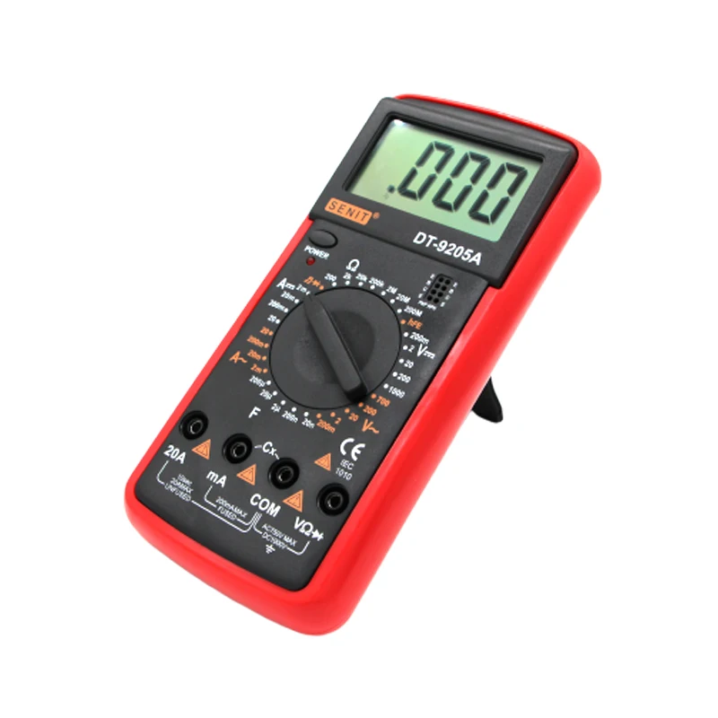 
New DT9205A Amp Meter Tester Handheld Megohmmeter Digital Multimeter DMM Capacitance & hFE Test Multimetro 