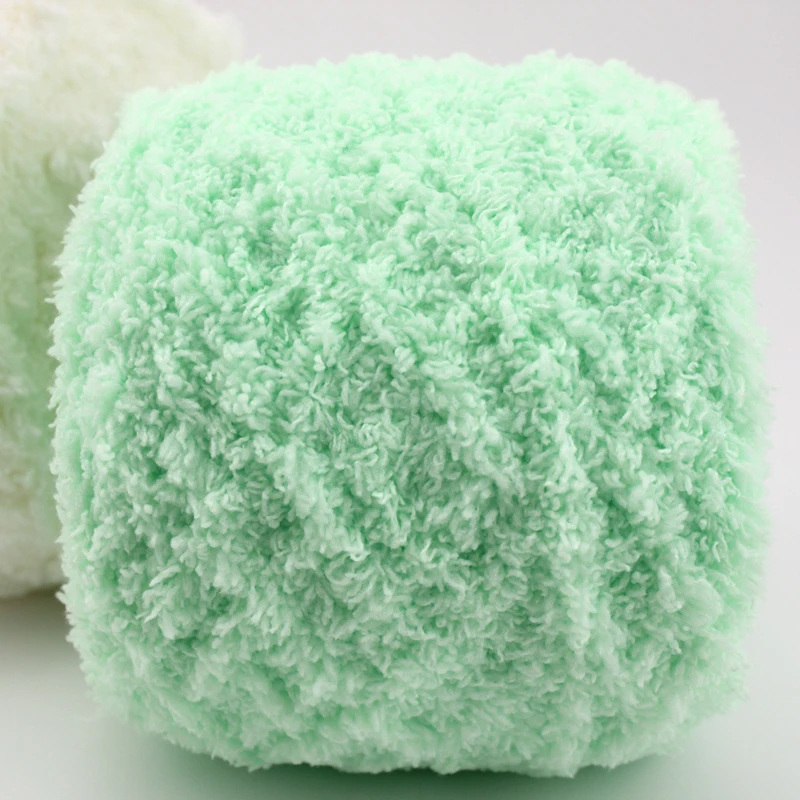Super soft polyester fancy crochet coral fleece yarn for knitting