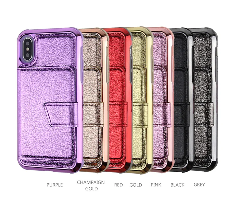 
Universal smart phone wallet style PU leather casing hand phone case for iPhone 6 7 8 Plus 