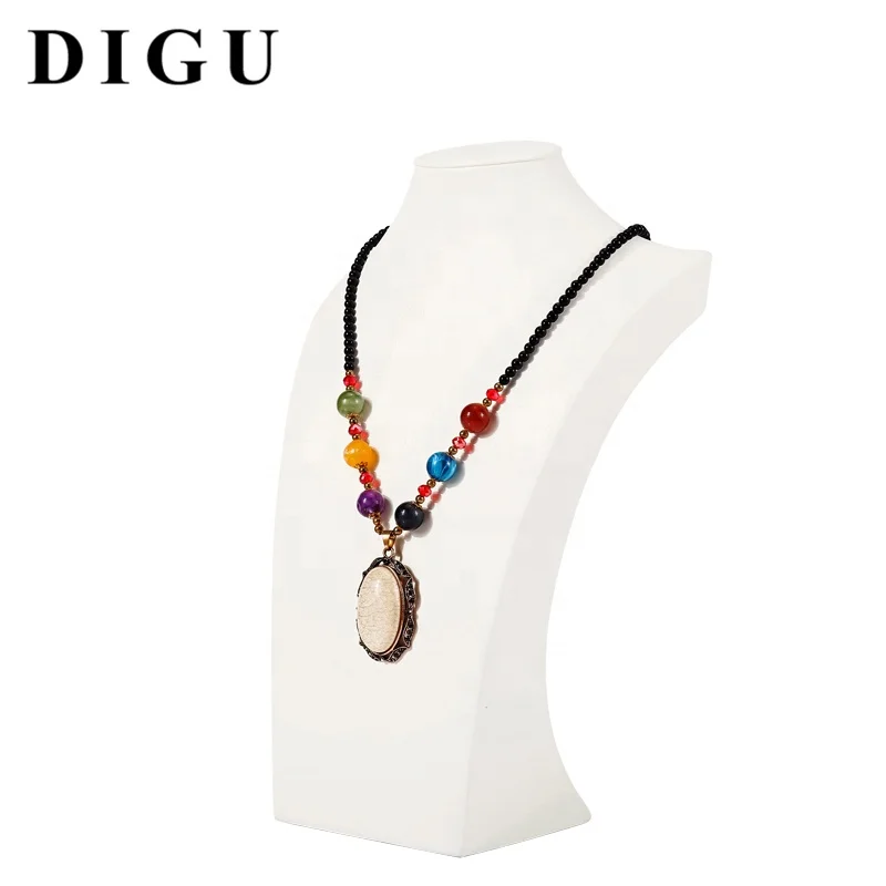 Custom shop showcase necklace jewellery mannequin stand  bust model necklace displays