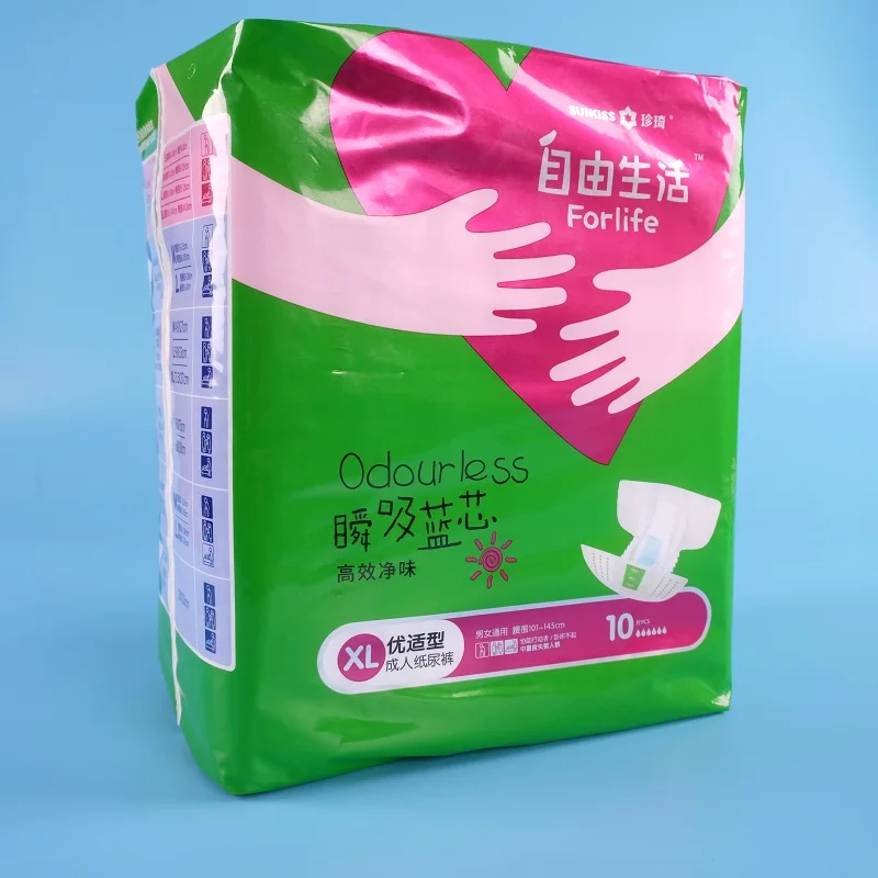 
european wholesale super thick printed fluff pulp 2xl adult diaper 