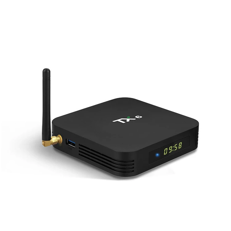 ТВ-приставка Allwinner H6 Ott, ТВ-приставка Tanix Tx6 5g Wi-Fi BT4.0 4 Гб ОЗУ 64 Гб ПЗУ Android 9,0