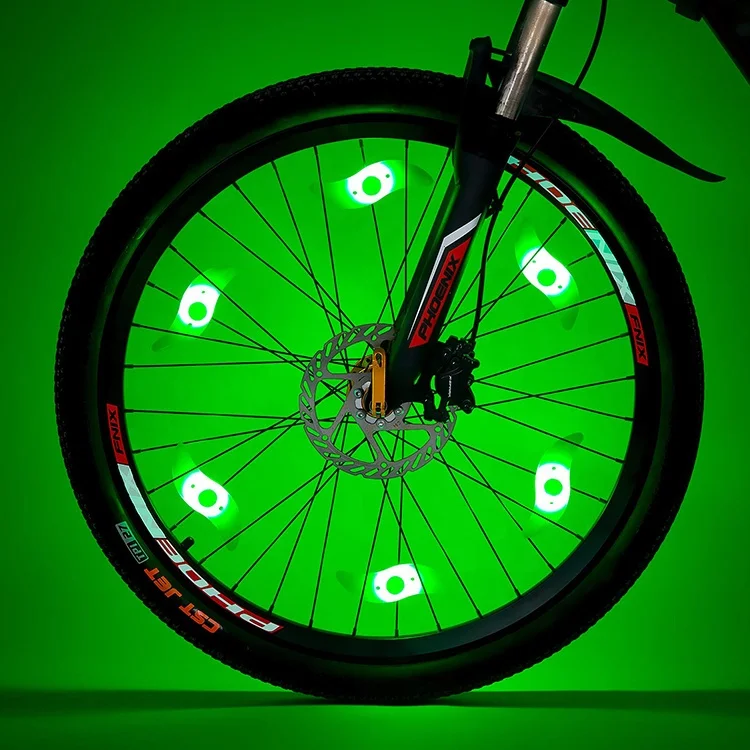 
Wholesale Professional colorful led bicycle wheel light spoke tire light bike tyre light for car Mountain bike warning Cycling 