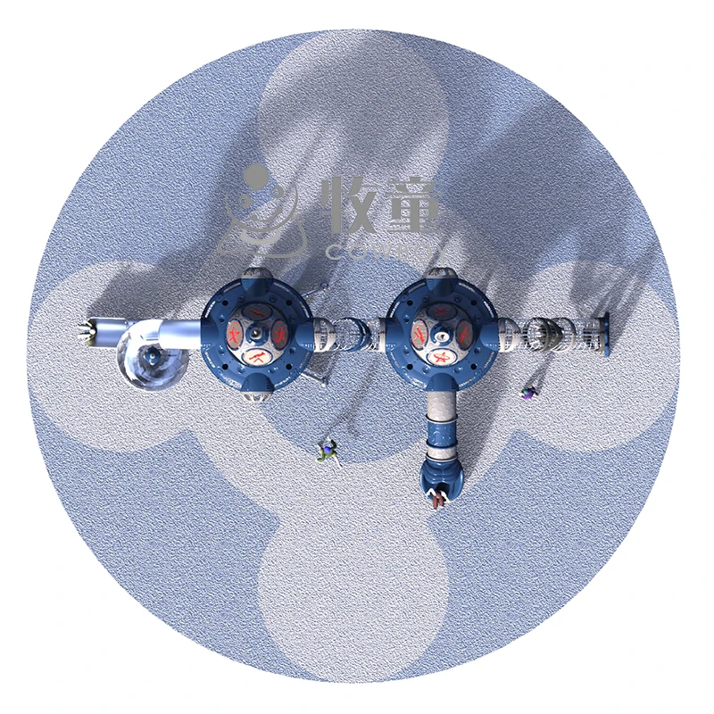 2019 НЛО вращать играть космический корабль структура сталь восхождение слайд развлечений парк оборудования