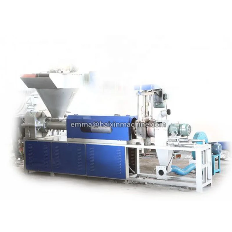 PP PE plastic recycling granulator machine screw