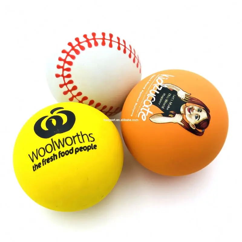 Hot Sale Colorful Customized Logo Printed High Bounce Hollow Rubber Ball Toy  Customized Squash Ball