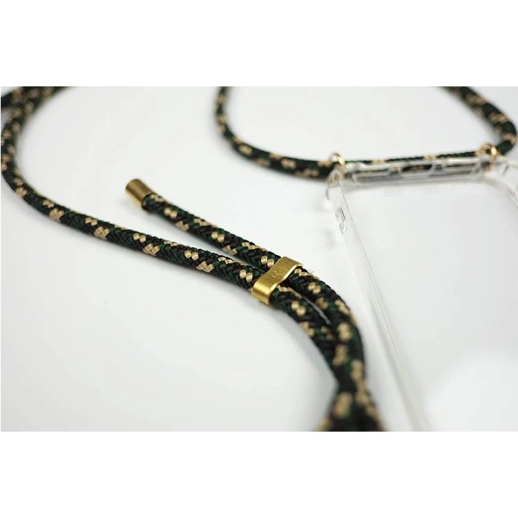 Transparent Soft TPU Cell Phone Case With Lanyard Necklace Shoulder Neck Strap Rope Cord for iphone 6 7 8 plus x xs xr xs max