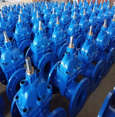 TKFM factory direct sale dn 80 steam power station flanged din cast iron epdm seal resilient gate valve
