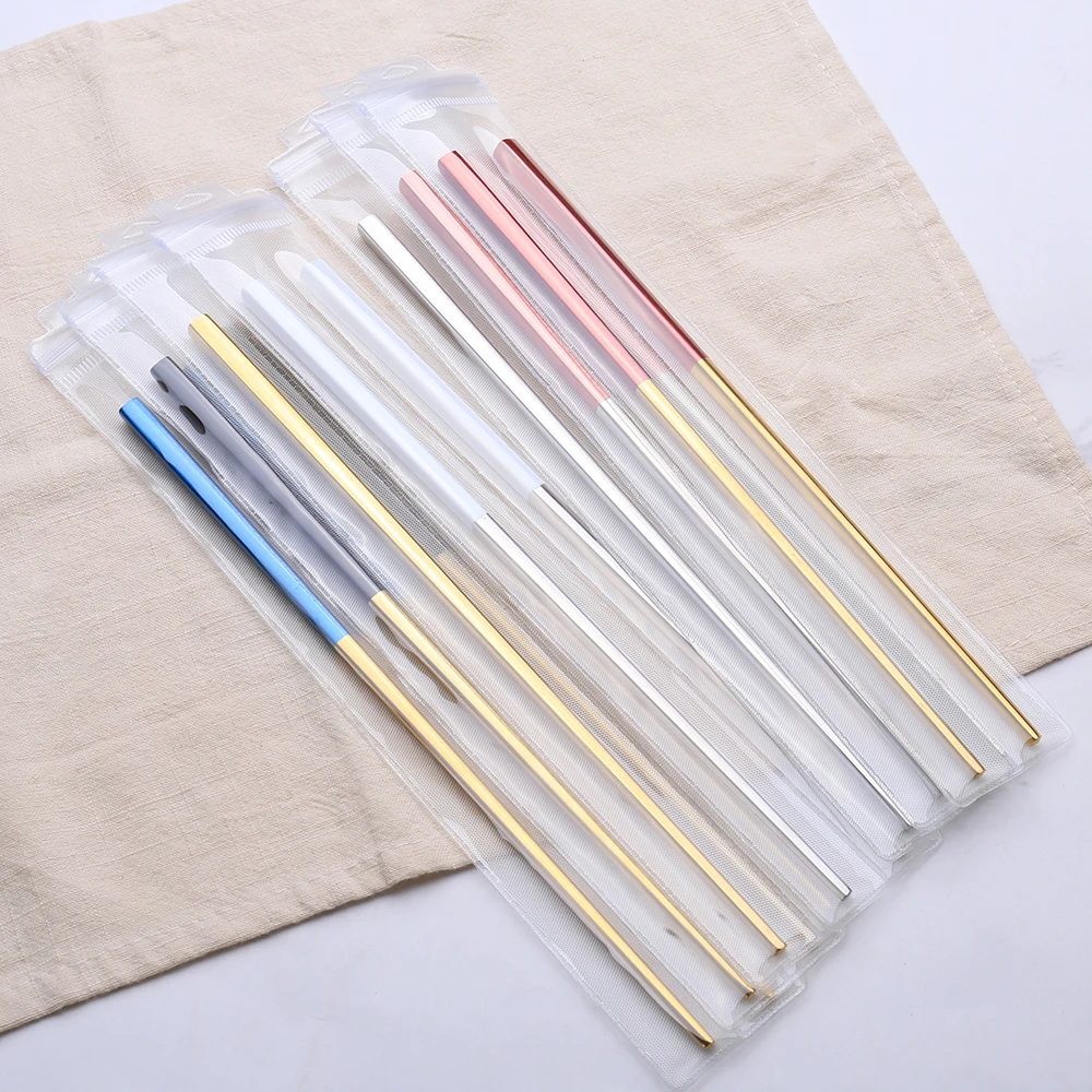 
Korean Custom Color Stainless Steel Titanium Chopsticks for Sushi Wedding Gift Souvenirs 