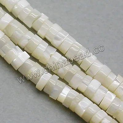 Fashion mother of pearl beads, wholesaler heishi shell