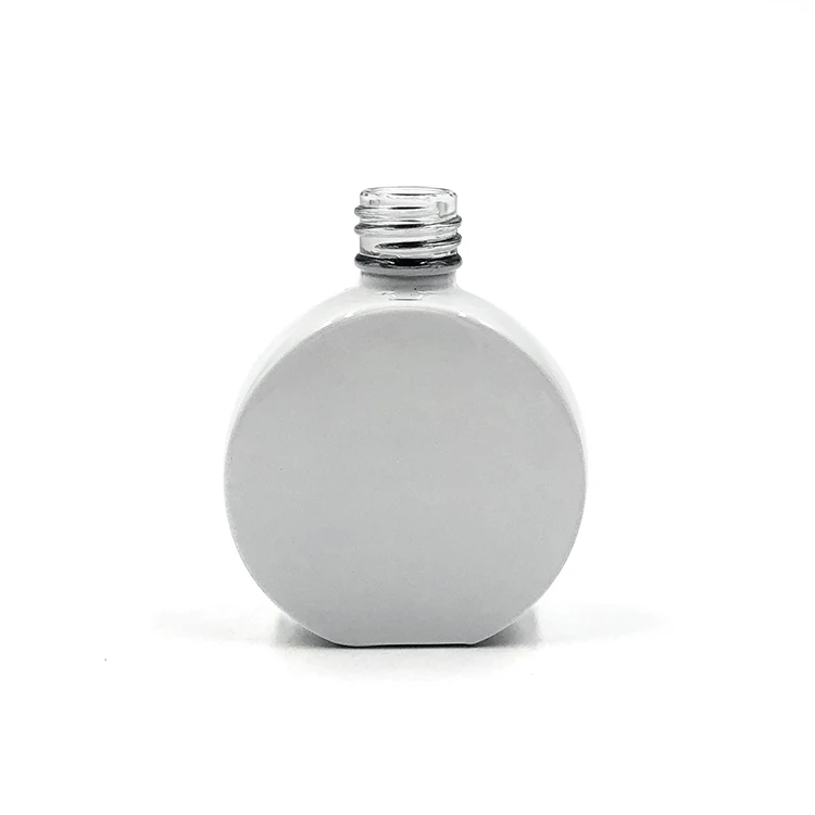 
XuZhou Das White 12ml flat round nail polish bottle 