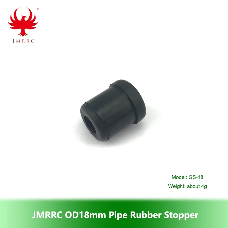JMRRC OD18mm Pipe Rubber Stopper for UAV Drone Parts, 18mm Aluminum Alloy Pipe